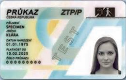 체코의 장애인 카드 ‘ZTP/P’ 시각장애인용
