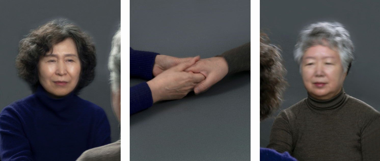 《의지하거나 의지되거나》(2025)를 통해 서로를 돌보는 노년을 탐구한 천경우 작가의 작업