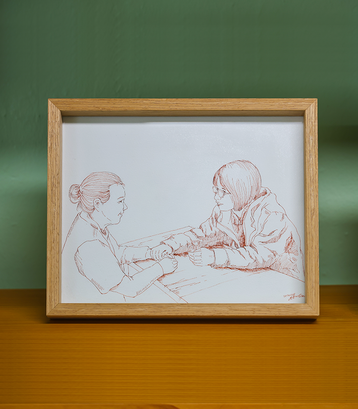 파도손 동료지원가 활동의 한 장면으로, 말보다 먼저 전해지는 공감과 곁의 힘을 담았다.