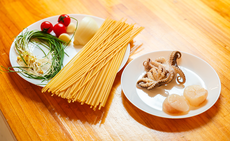 주꾸미달래파스타 재료 이미지