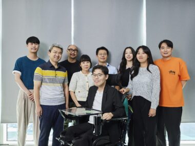 미디어 모니터링 전문회사 오토오모니터 직원들 단체사