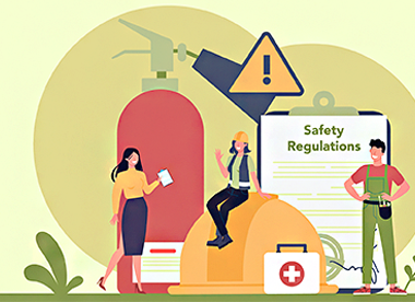 안전을 의미하는 일러스트 그림