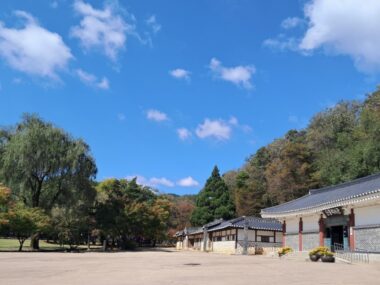 이천구년 사십기의 조선 왕릉이 유네스코 세계문화유산으로 지정한 영월장릉 단종역사관 전경 모습